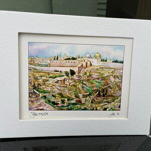 Lavi G Jerusalum Print with Certificate of Origin